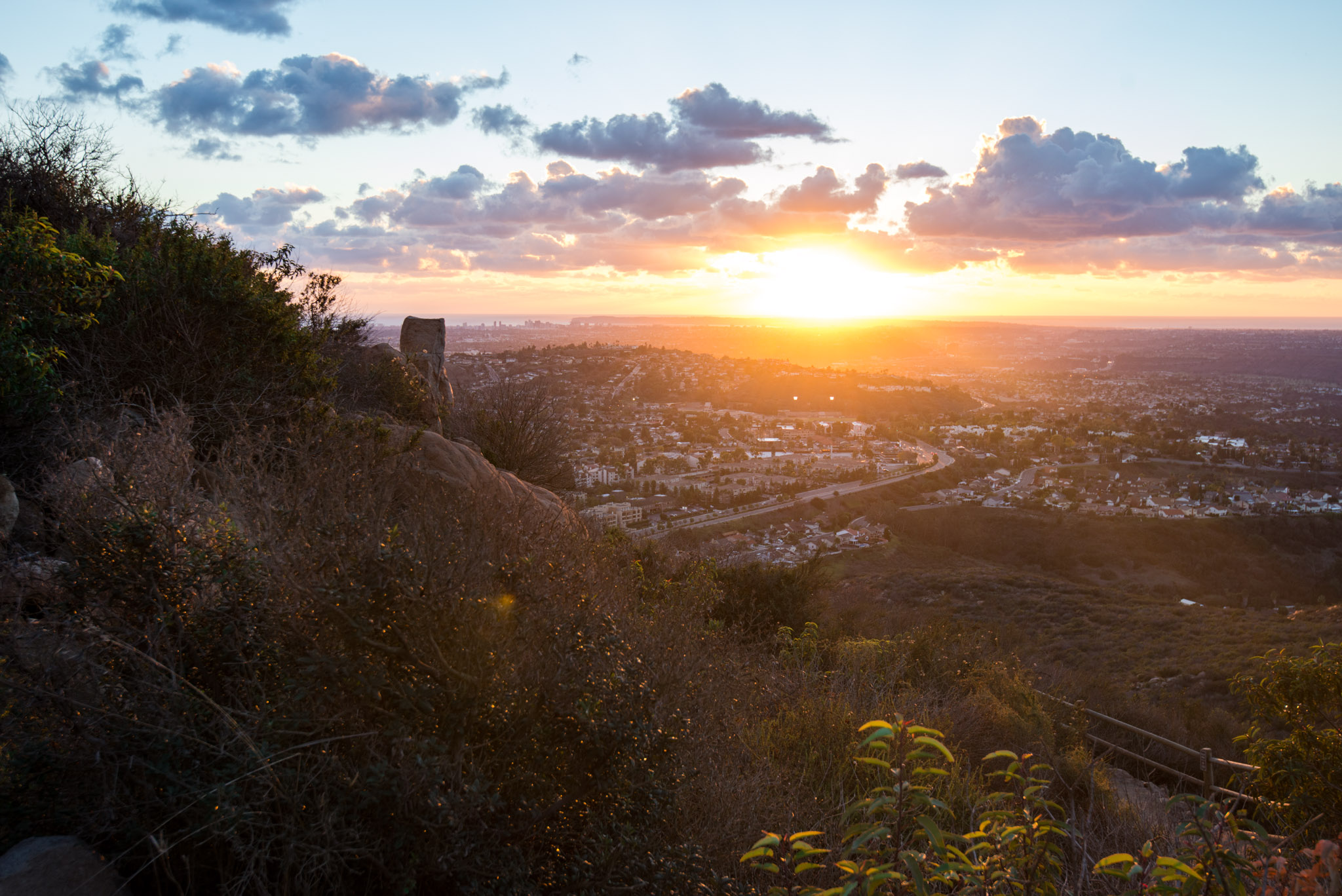 Sunset from Cowles Mountain